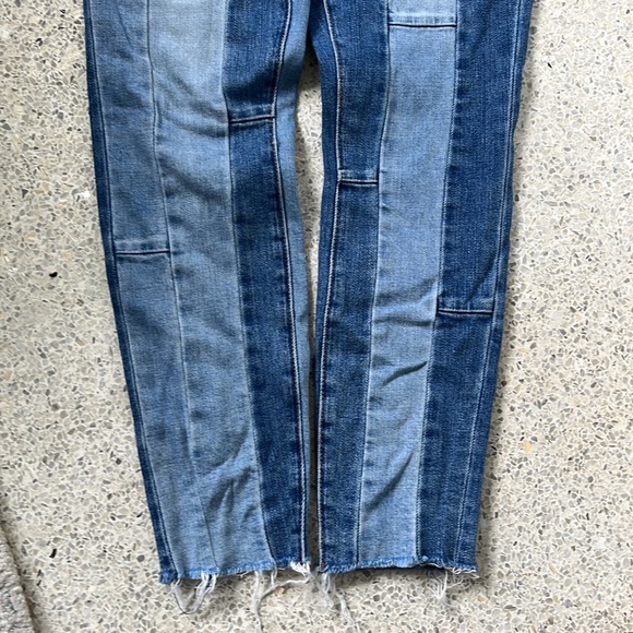 BLANK-NYC the reade crop patchwork jeans size 27 - Picture 4 of 10